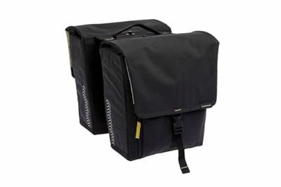 Dubbele fietstas New Looxs Tulum 32 liter 35 x 17 x 37 cm (2x) - zwart afneembaar Dubbele fietstas New Looxs Tulum 32 liter 35 x 17 x 37 cm (2x) - zwart afneembaar