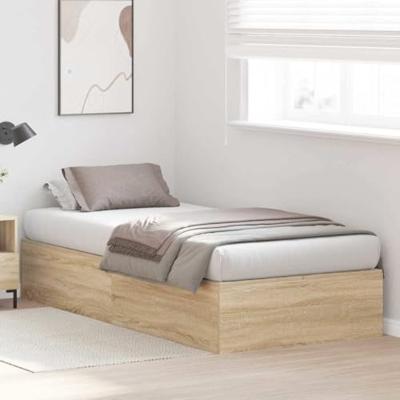 Bedframe Sonoma eiken 190 x 75 x 31.5 cm Bewerkt hout