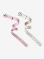 Set van 2 riemen voor meisjes rozen - thumbnail