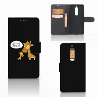 Nokia 5 Leuk Hoesje Giraffe - thumbnail
