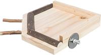 TRIXIE LANDINGSPLAATS MET ZITSTOKKEN HOUT NATUREL 19X19 CM - thumbnail