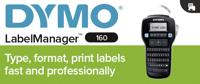 Labelprinter Dymo LabelManager 160 draagbaar azerty 12mm zwart - thumbnail