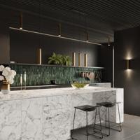 Hanglamp LAGOS 1 gepolijst goud - thumbnail