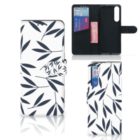 Sony Xperia 1 II Hoesje Leaves Blue - thumbnail