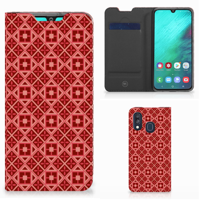 Samsung Galaxy A40 | Hoesje met Magneet | Batik Rood - thumbnail