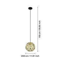Stars of Light Gouden design hanglampSkoura Ø 30cm - 39754 - thumbnail