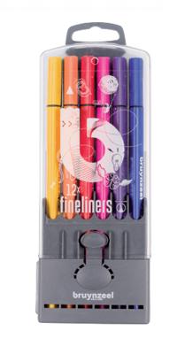 Bruynzeel teens 12 fineliners 0,4mm
