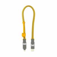 Rolling Square inCharge XL 6-in-1 Snellaadkabel 30 cm - USB-C, Micro USB & Lightning Oplaadkabel voor iPhone, iPad & Android - Geel - thumbnail
