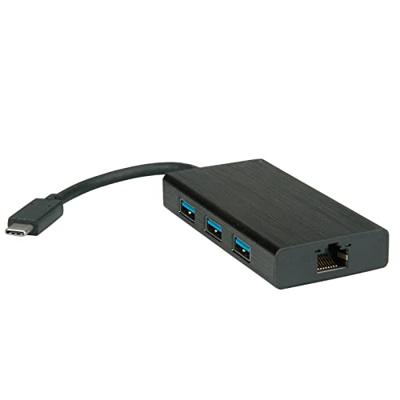VALUE USB 3.2 Gen 1 Type C naar Gigabit Ethernet-converter + hub VALUE USB 3.2 Gen 1 Type C naar Gigabit Ethernet-converter + hub