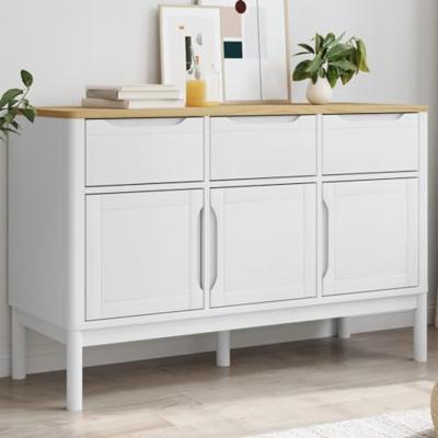 Dressoir FLORO 114x43x74 cm massief grenenhout wit