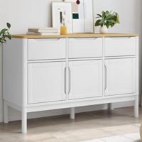 Dressoir FLORO 114x43x74 cm massief grenenhout wit - thumbnail