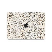 Lunso MacBook Pro 16 inch (2019) cover hoes - case - Leopard Rose Gold - thumbnail