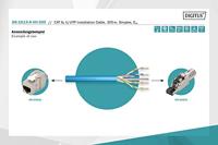 Digitus DK-1613-A-VH-305 305m Cat6a U/UTP (UTP) Blauw netwerkkabel - thumbnail