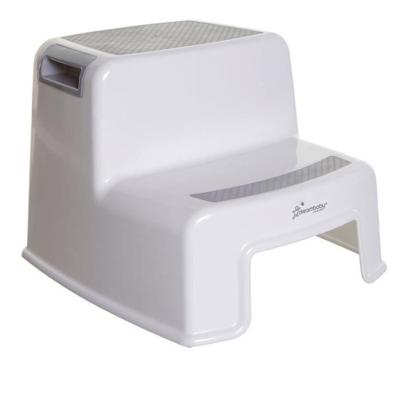 Opstapje - DREAMBABY - 2 Up - Antislip en gestructureerd - Tot 80 kg voor kinderen en volwassenen - Grijs