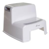 Opstapje - DREAMBABY - 2 Up - Antislip en gestructureerd - Tot 80 kg voor kinderen en volwassenen - Grijs - thumbnail