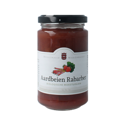 Marienwaerdt Moestuinjam rabarber aardbei bio 250 Gram