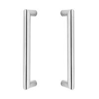 Intersteel Deurgrepen set recht-90 graden 200mm geborsteld RVS - thumbnail