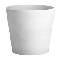 Ecopots Amsterdam op wielen kunststof bloempot Wit/Grijs - Ø 56,7 cm - thumbnail