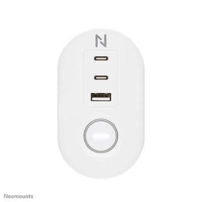 Neomounts DS22-840WH6 Bureaustekkerdoos Wit Randaarde stekker 1 stuk(s)