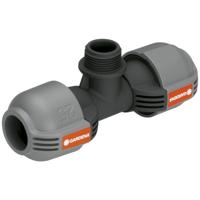 Gardena T-stuk 25mm x 3/4" Buitendraad - Quick & Easy Installatie, Compatibel en Waterdicht - thumbnail