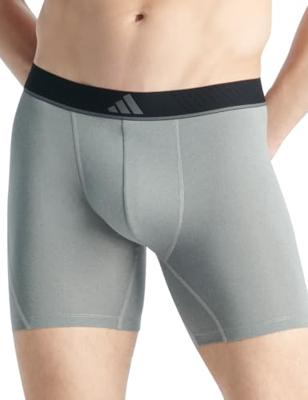 Adidas Boxershorts Micro flex lang 3-pack zwart grijs