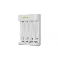 GP - ReCyko Battery Charger E411 USB - incl. 4 x AA 2100 mAh Batteries - thumbnail
