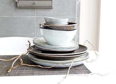 Salt & Pepper Ontbijtborden / Dessertborden Artisan Organisch Groen 20 cm - 4 Stuks