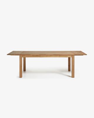 Kave Home uitschuifbare eettafel 'Isbel' eiken naturel, 120-200 x 75cm