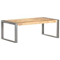 Salontafel 110x60x40 cm ruw mangohout - thumbnail