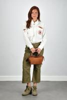 Isabel Marant broek Josine PA0691FA-D2E02I khaki - thumbnail