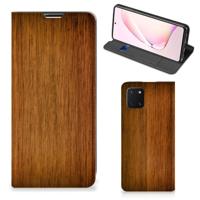Samsung Galaxy Note 10 Lite Book | Wallet Case | Donker Hout - thumbnail