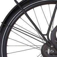 Cortina spatbordstang achter 28 common jet black matt - thumbnail