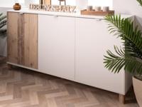 Dressoir MERO 3 deuren wit/lichte old style - thumbnail