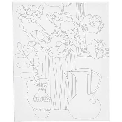 Creativ Company Schildercanvas met print, stilleven met bloemen, d: 1,6 cm, afm 24x30 cm, 360 gr, 1 stuk Creativ Company Schildercanvas met print, stilleven met bloemen, d: 1,6 cm, afm 24x30 cm, 360 gr, 1 stuk