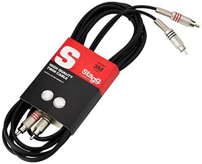 Stagg STC3C 2x RCA male - 2x RCA male 3m - thumbnail