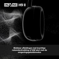 Sony inzone h9 ii over-ear gaming headset (zwart, pc, playstation 5, 2.4ghz, bluetooth) - thumbnail