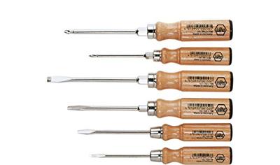 Schroevendraaierset Sleufkop/ Phillips Hout , 6-delig Wiha Schroevendraaierset Sleufkop/ Phillips Hout , 6-delig Wiha