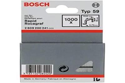Bosch Accessories 2609200241 Nieten met fijn draad Type 59 1000 stuk(s) Afm. (l x b) 10 mm x 10.6 mm