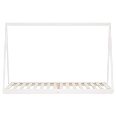 Kinderbedframe 90x200 cm massief grenenhout wit Kinderbedframe 90x200 cm massief grenenhout wit