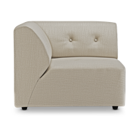 HKliving Vint bank left Pure Ivory - thumbnail