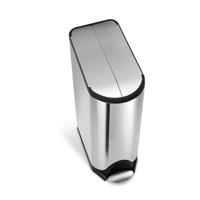 Simplehuman Afvalemmer Butterfly 45 liter (zilver) - thumbnail