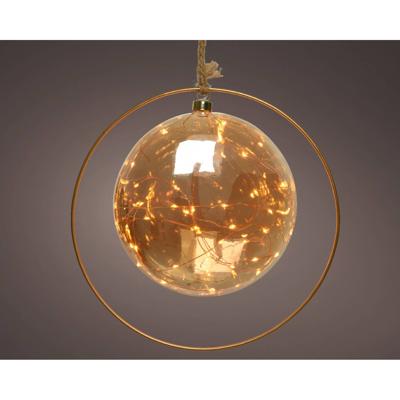 Lumineo microled bal 20cm amber/klassiek warm