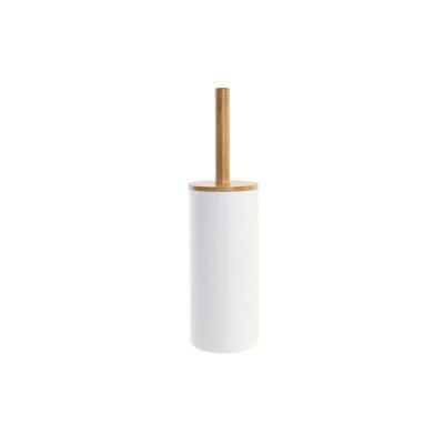 Toiletborstel DKD Home Decor 9 x 9 x 35,5 cm Natuurlijk Wit Polypropyleen