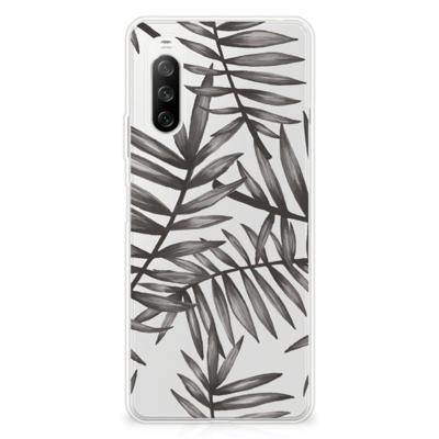 Sony Xperia 10 III | TPU Case | Leaves Grey Sony Xperia 10 III | TPU Case | Leaves Grey
