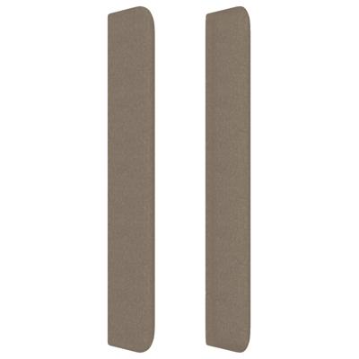 Boxspring met matras stof taupe 100x200 cm - thumbnail