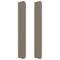 Boxspring met matras stof taupe 200x200 cm - thumbnail