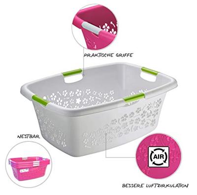 Rotho flowers wasmand 50l grijs