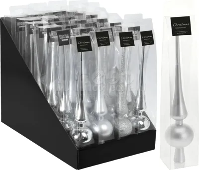 Piek Plastic 27,5cm Zilver Assorti 1st