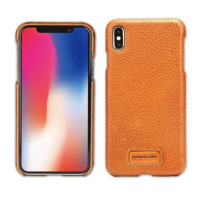 Pierre Cardin - echt lederen backcover hoes - iPhone XS Max - Cognac Pierre Cardin - echt lederen backcover hoes - iPhone XS Max - Cognac