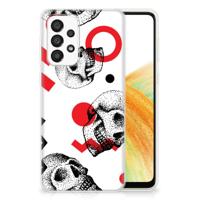 Silicone Back Case Samsung Galaxy A33 5G Skull Red - thumbnail